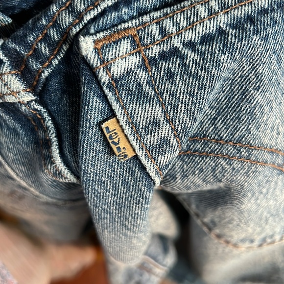 Levi's Classic vintage Orange tab Blue acid wash Jeans‎ size 18 - Picture 6 of 13
